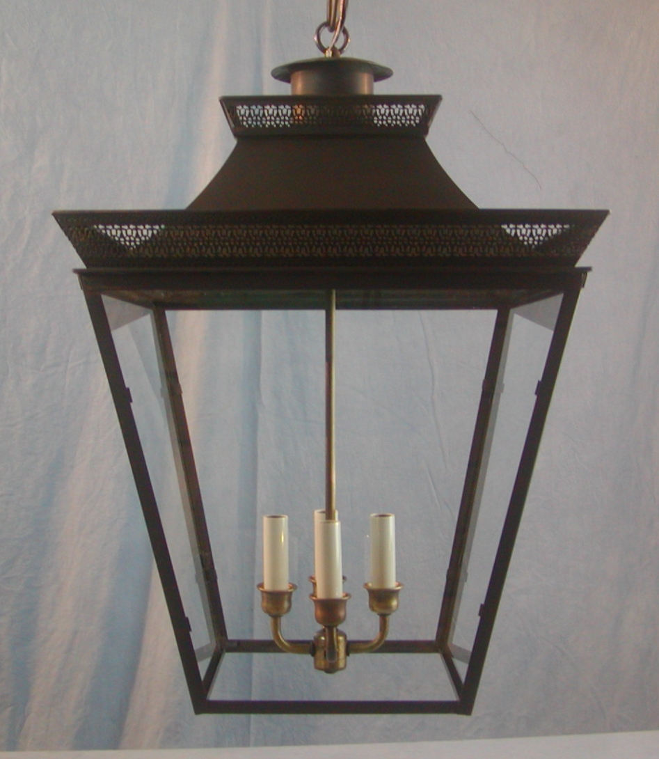 Copper lantern lighting